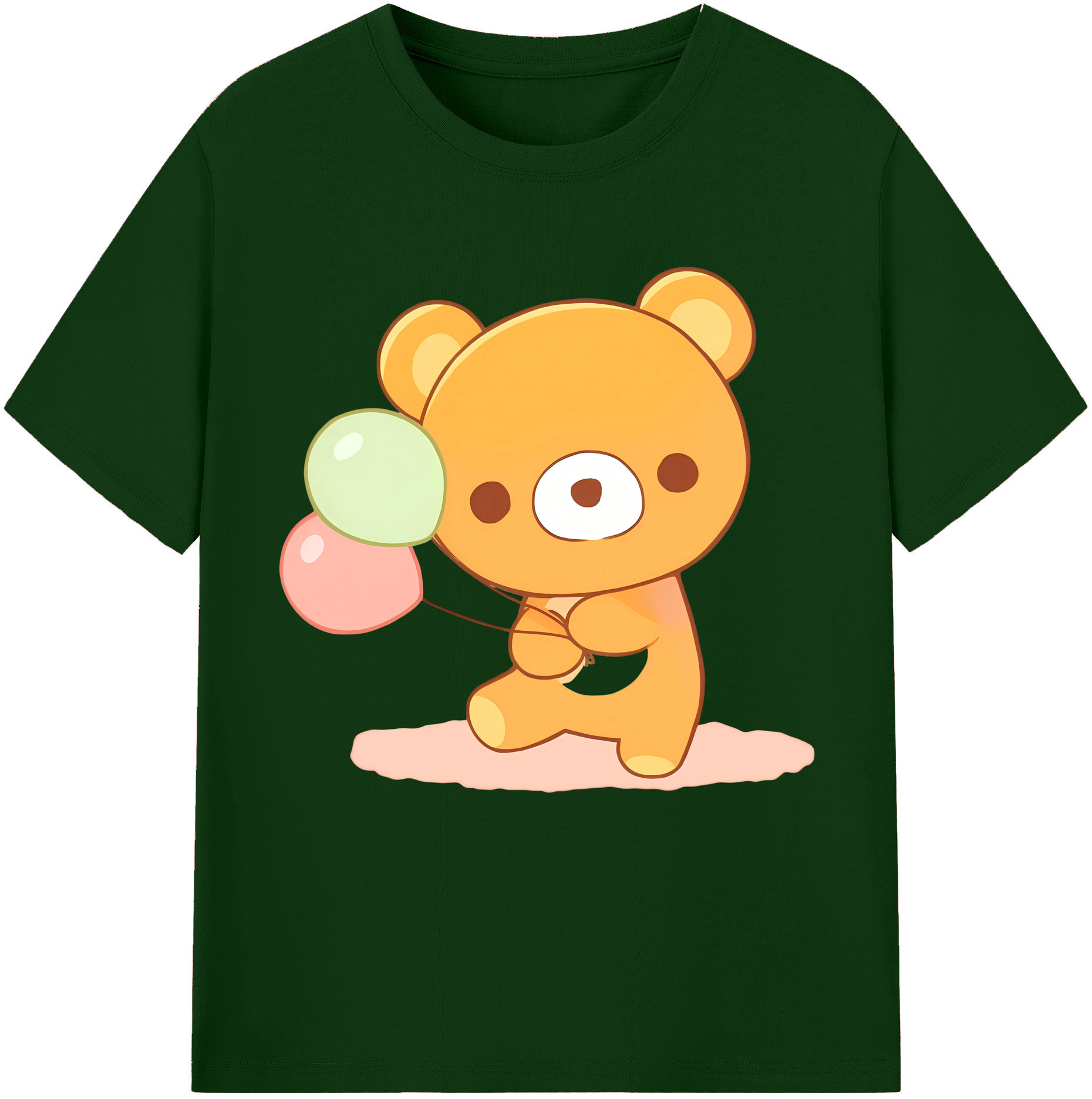 （画像用） リラックマ リラックマ キイロイトリ Rilakkuma Korilakkuma Kiiroitori 綿100％半袖Tシャツ（フロントプリント）